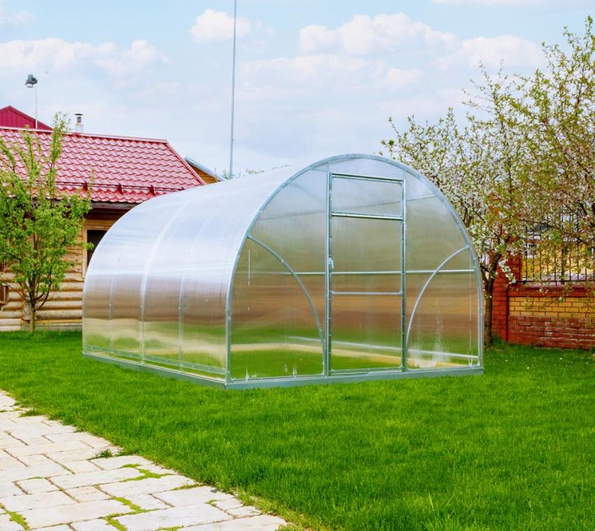 Westmann Stahl Gewächshaus Sigma 24 m² | Silber | 800x300x210 cm 