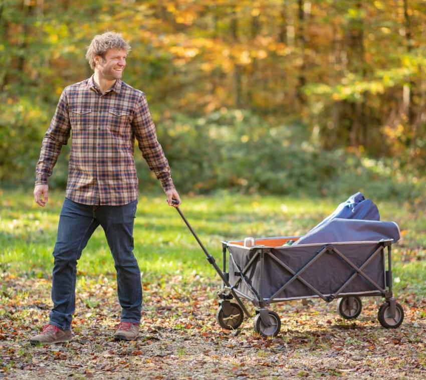 Westmann Bollerwagen grau, 97x52x55 cm 
