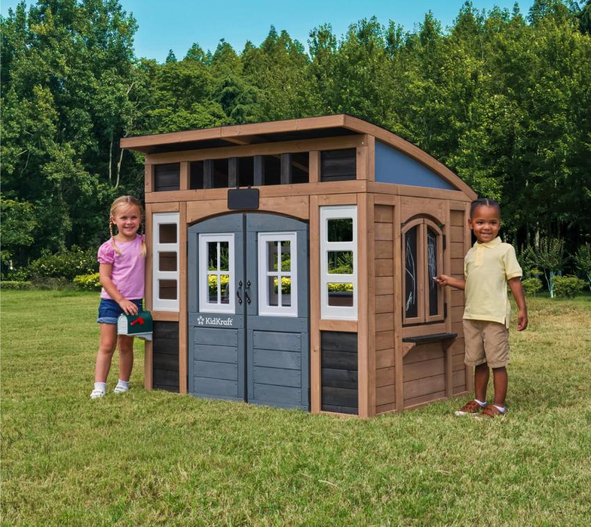 Zwerkules Trolli | Kinder Spielhaus für den Garten | Holz 