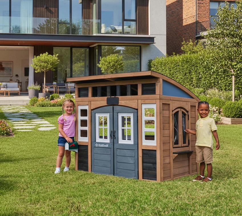 Zwerkules Trolli | Kinder Spielhaus für den Garten | Holz 
