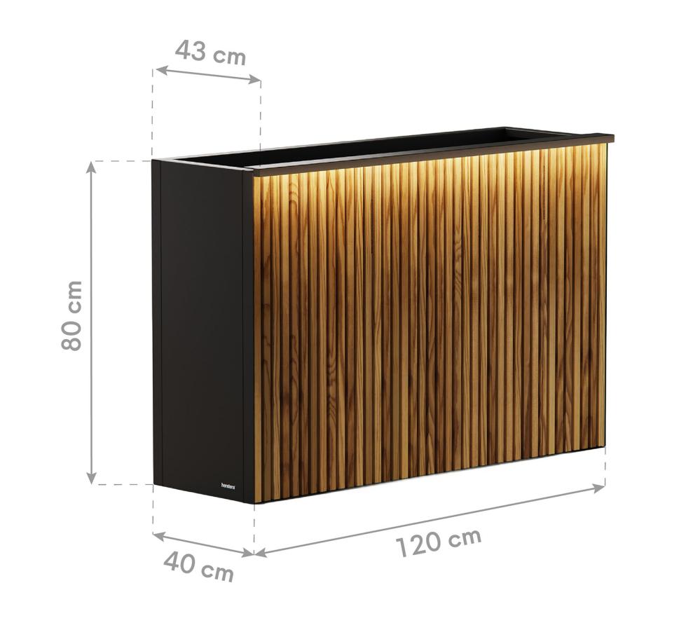 Herstera Garden Deco Planter Divider XL Plus | 120x40x80 cm mygardenhome