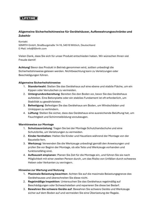 Lifetime Kunststoff Gerätehaus Castle | Lichtgrau | 235x457x244 cm  