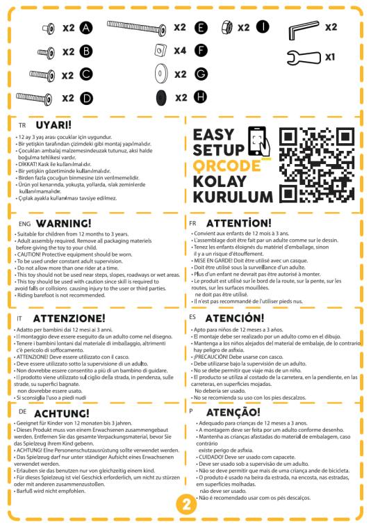 MamaToyz Holz Rutschauto & Lauflernwagen Ambulanz | Natur | 47x25x34 cm 