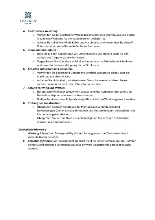 Palram - Canopia Aluminium Carport Vitoria 5000 | Anthrazit | 501x291x239 cm 