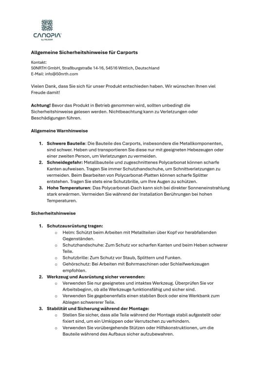 Palram - Canopia Aluminium Carport Arcadia 4300 | Anthrazit | 430x359x242 cm 