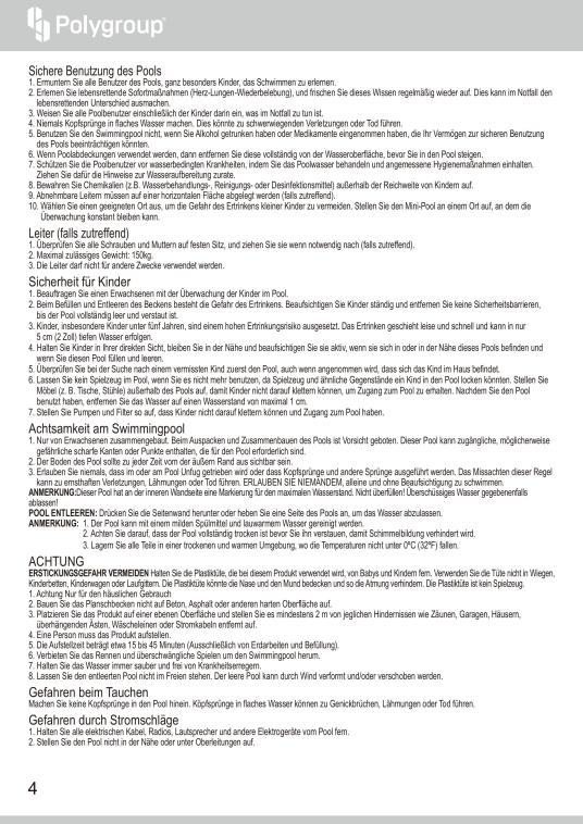 Summer Waves Quick Up Pool | aufblasbarer Pool oval | Inkl. Zubehör | Blau | 457x305x107 cm 