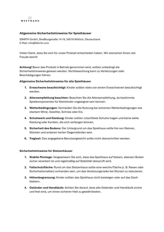 Westmann Holz Stelzenhaus Wildnis | Spielhaus mit Rutsche | Natur | 241x167x205 cm 