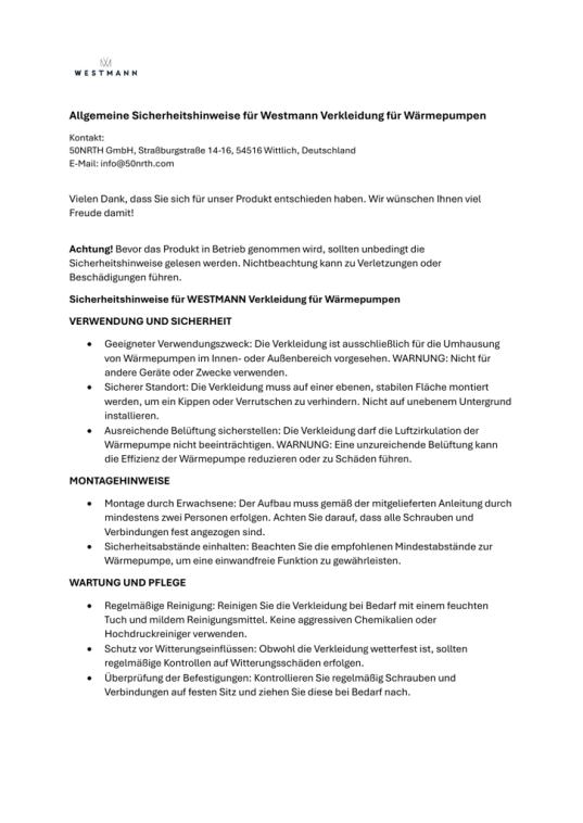 Westmann Boxa S | Abdeckung für Wärmepumpe | Holzoptik | 100x50x92 cm 