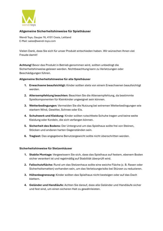 Wendi Toys Holz Stelzenhaus Tiger | mit Rutsche | 310x350x242 cm 