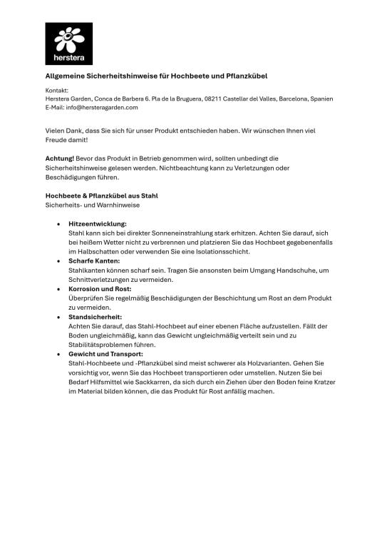 Herstera Garden Metall Deco Hochbeet | inkl. Beleuchtung | Anthrazit | 100x40x80 cm 