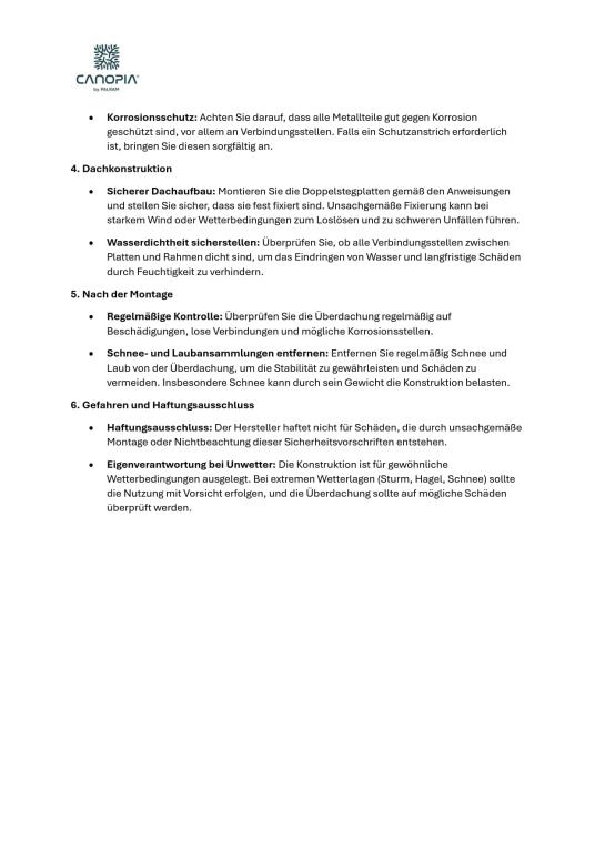 Palram - Canopia Terrassenüberdachung Feria | Anthrazit | 295x546x305 cm Basic