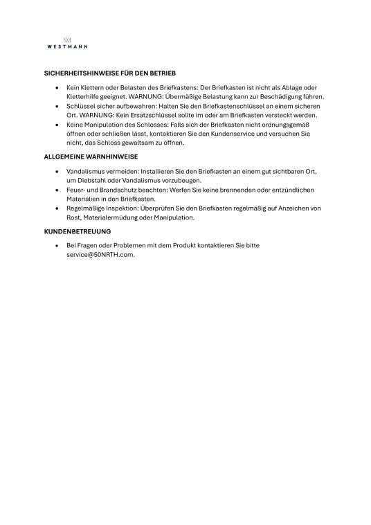 Westmann Brixa B | Wandmontage Briefkasten mit Zeitungsfach | Anthrazit 
