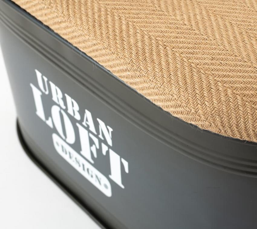 Westmann Aufbewahrungsboxen 3er Set oval Dekokisten grau Stoffdeckel