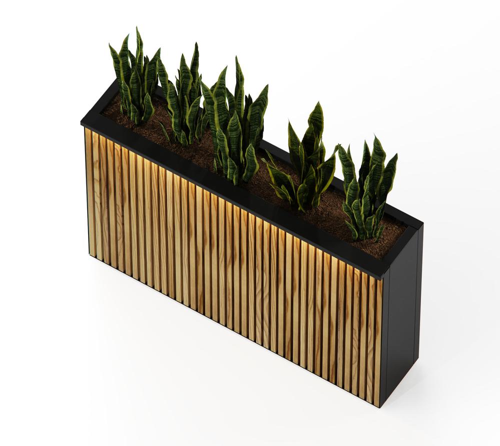Herstera Garden Deco Planter Divider L Plus | 120x25x80 cm mygardenhome