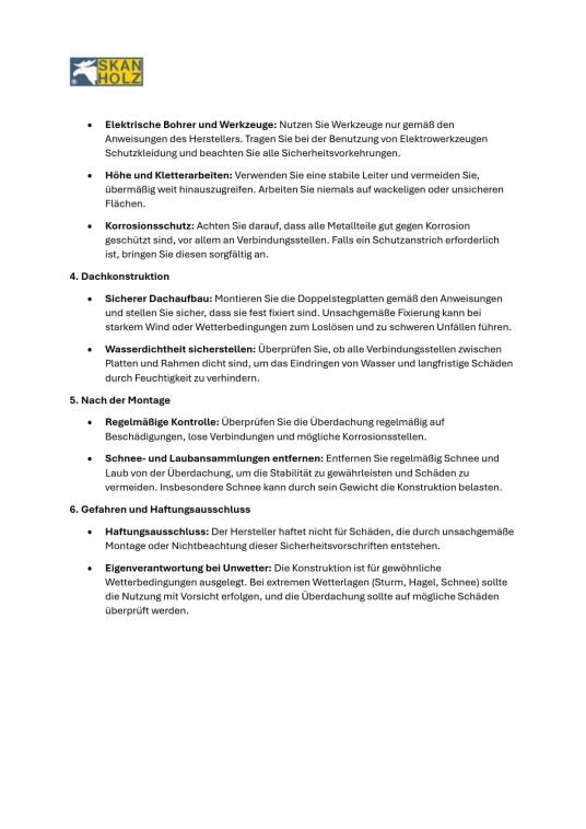 Skan Holz Aluminium Terrassenüberdachung Monza | Anthrazit | 307x434x257 cm 