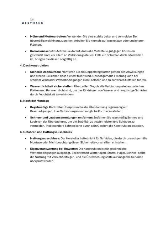 Westmann Alu Terrassenüberdachung Bruce 556 | Schwarz | 300x556x270 cm 