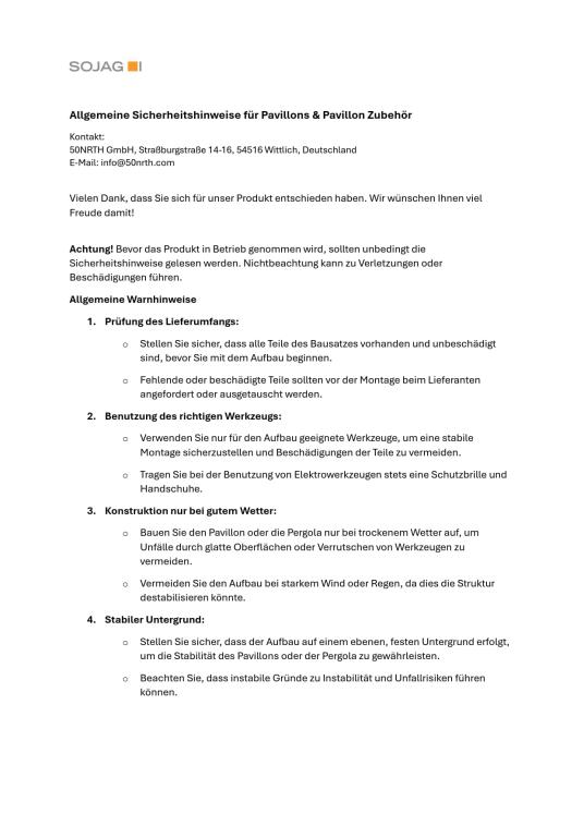 Sojag Olan 1014 | Pavillon mit Seitenteilen | Grau | 4x3 m 