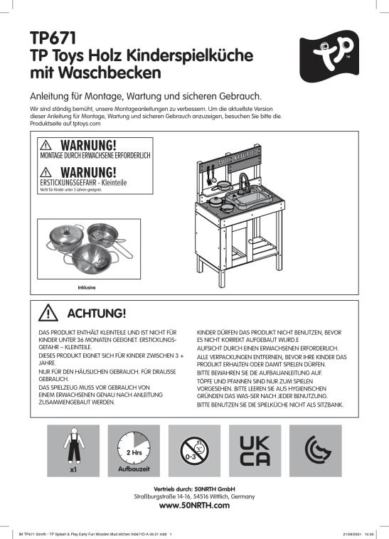 TP Toys Marienkäfer | Holz Matschküche mit Küchenutensilien  