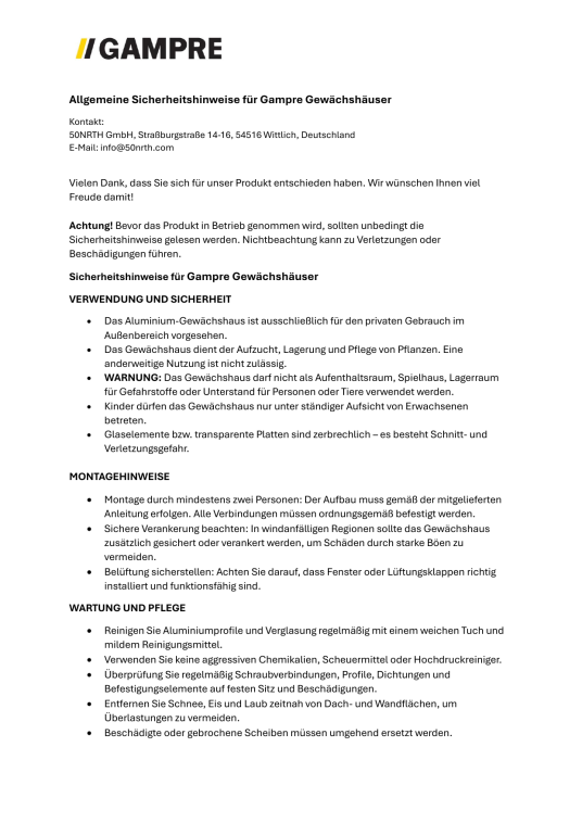 Gampre Aluminium Glas Gewächshaus Sanus XL15 | Anthrazit | 430x290x225 cm 