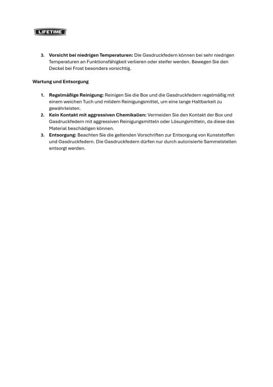 Lifetime Kunststoff Gartenbox Space XL | 625 L | Kissenbox & Auflagenbox | Grau | 72x146x77 cm 