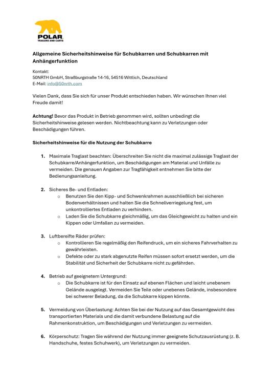 Polar Kunststoff Schubkarre Premium 283 Liter | Schwarz | 165x74x74 cm 