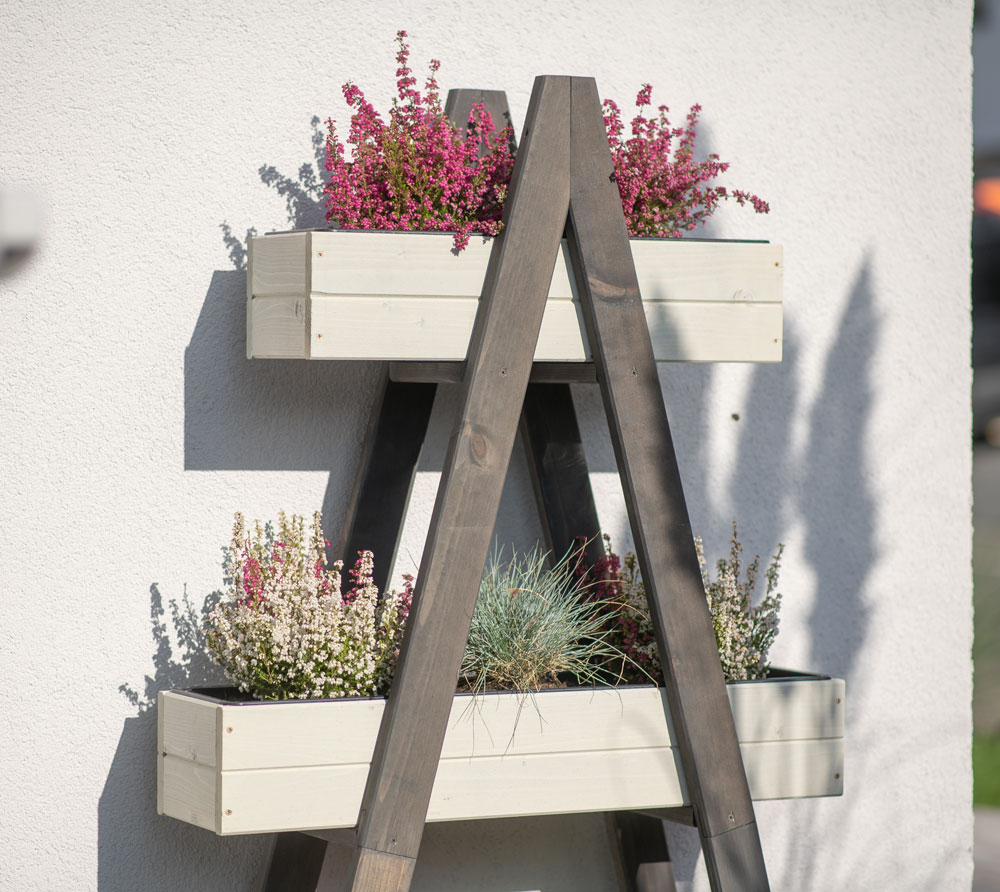 Westmann Holz Pflanzenregal Ella | Grau