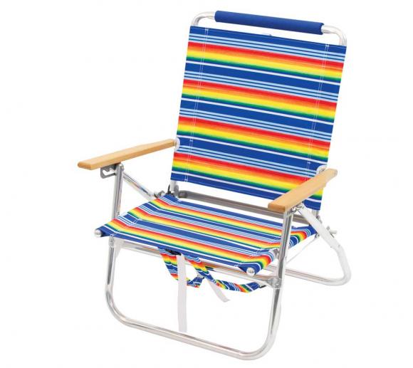 Rio Brands Gartenstuhl Strandstuhl Rucksackstuhl Campingstuhl navy blau faltbar