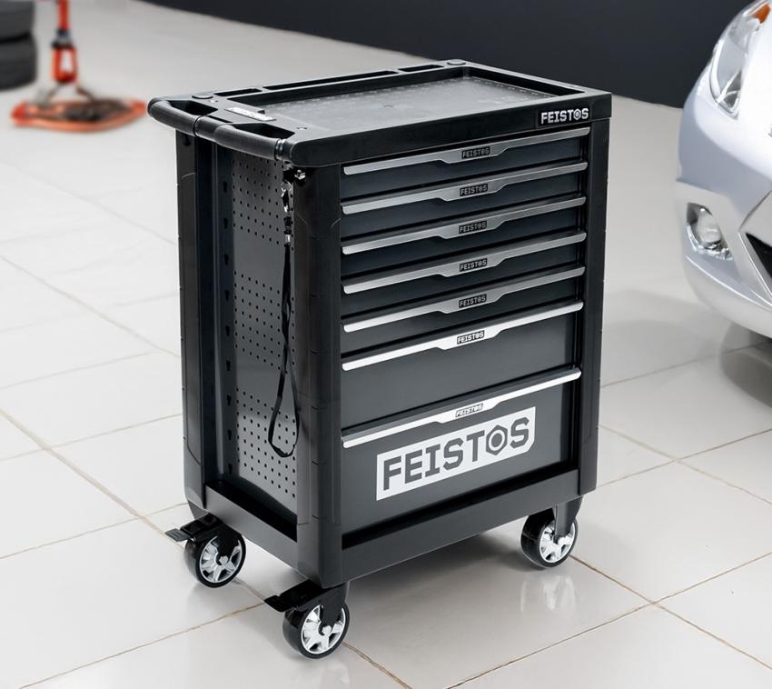 FEISTOS Mento 1 | mobiler Werkstattwagen | bestückt mit 158 Werkzeugen 