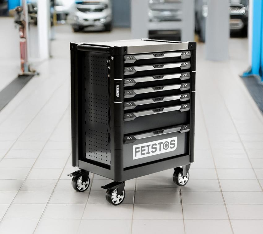 FEISTOS Mento 3 | mobiler Werkstattwagen | bestückt mit 158 Werkzeugen 