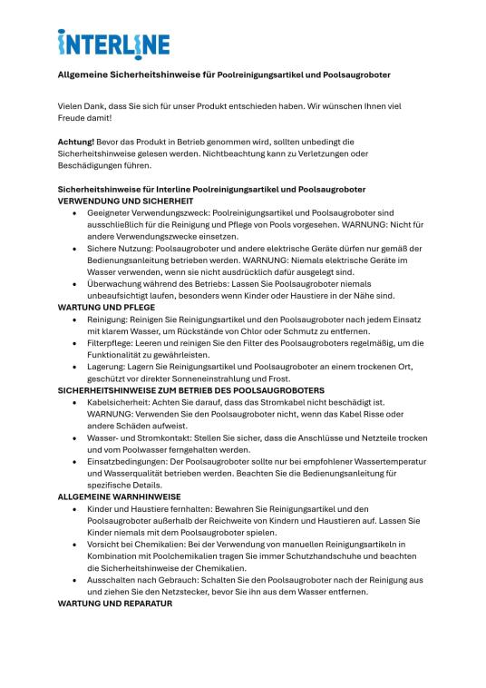 Interline Simply Genius Chlor Set | Pool Reinigungsset mit Chlortabletten | 4er Refill       