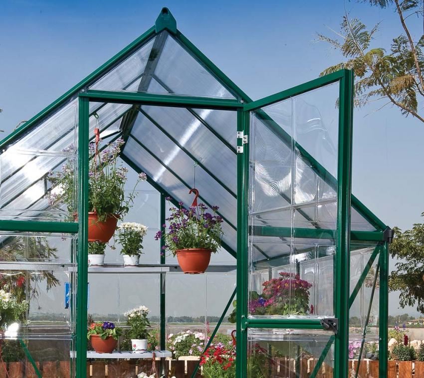 Palram - Canopia Gewächshaus Hybrid 6x6 Grün | mygardenhome
