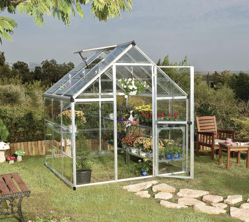Palram Canopia Aluminium Gewächshaus Harmony 66 Silber