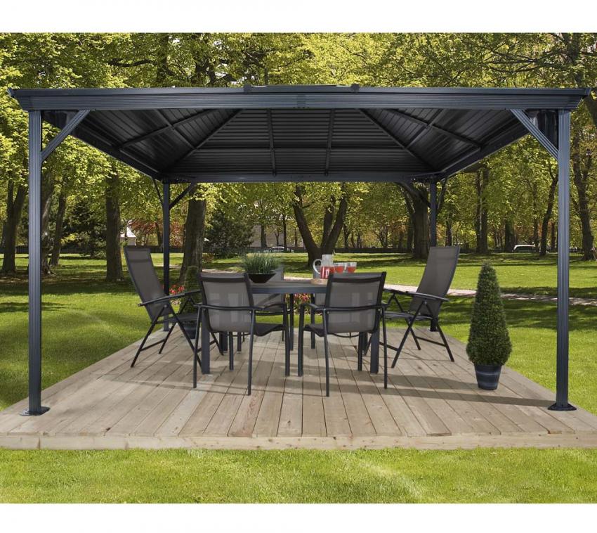 Sojag Aluminium Pavillon Gazebo Ventura 10x14 296x423 cm mygardenhome