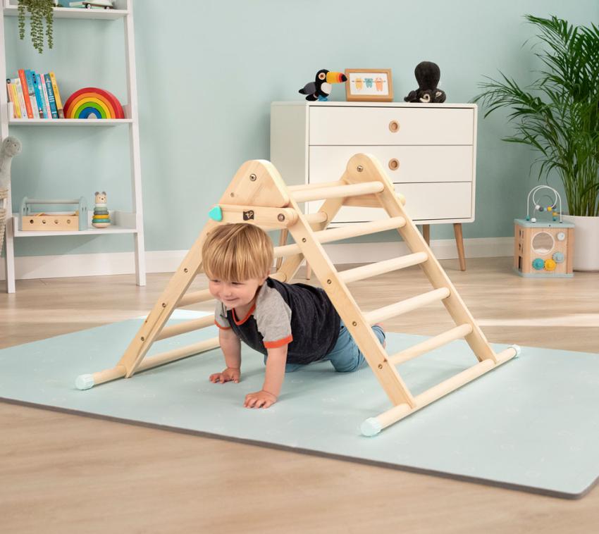 TP Toys Active Tots Holz Kletterdreieck Natur 91x78x58 cm mygardenhome