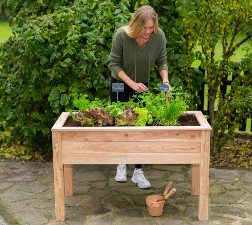 Westmann Lärchenholz Hochbeet Emily Natur 120x65x75 cm mygardenhome