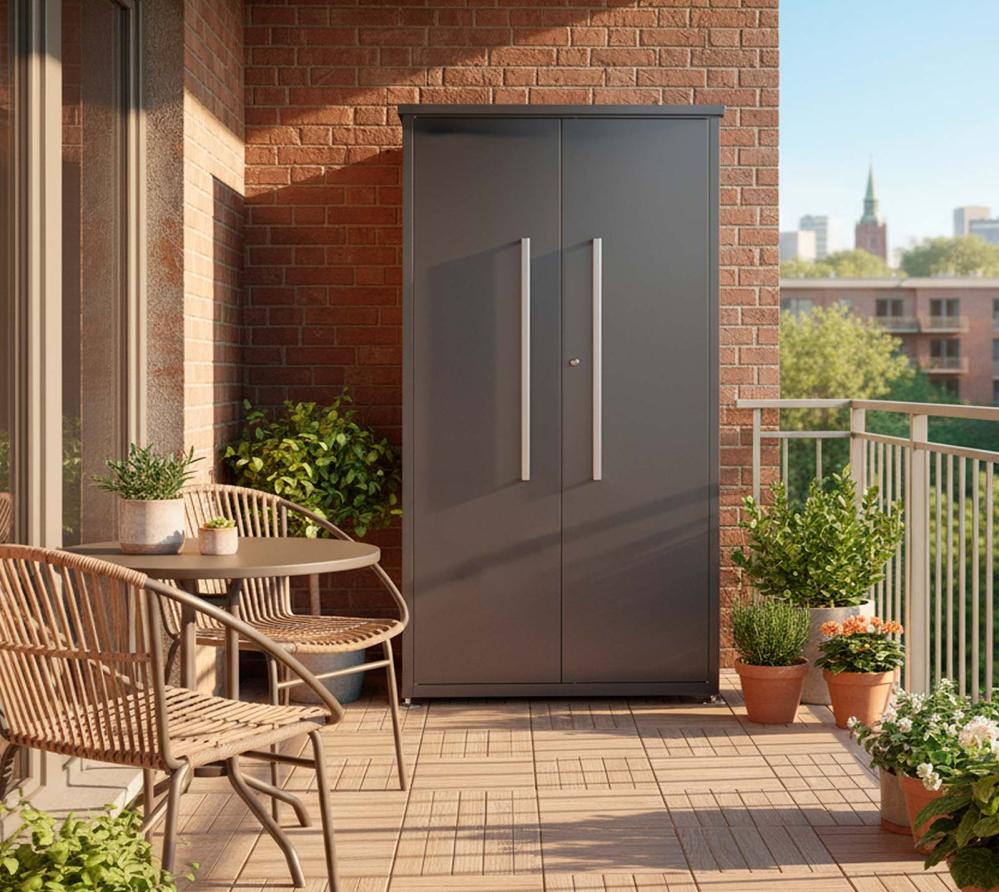 Westmann Capsa | Metall Gartenschrank mit Boden
