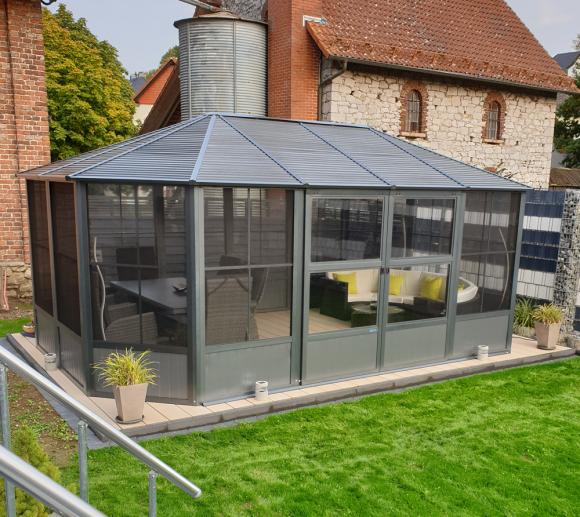 Sojag Aluminium Pavillon Wintergarten Charleston 12x18 384x594