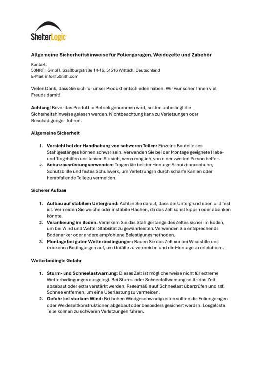 Shelter Logic Aluminium Sturmanker 38 cm | Silber | 4 Stück 