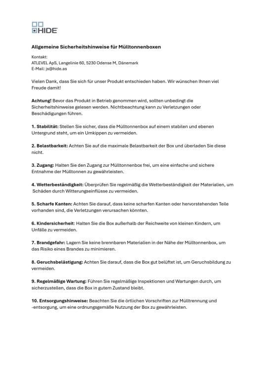 Hide Stahl Erdanker Befestigungsheringe Mülltonnenboxen 