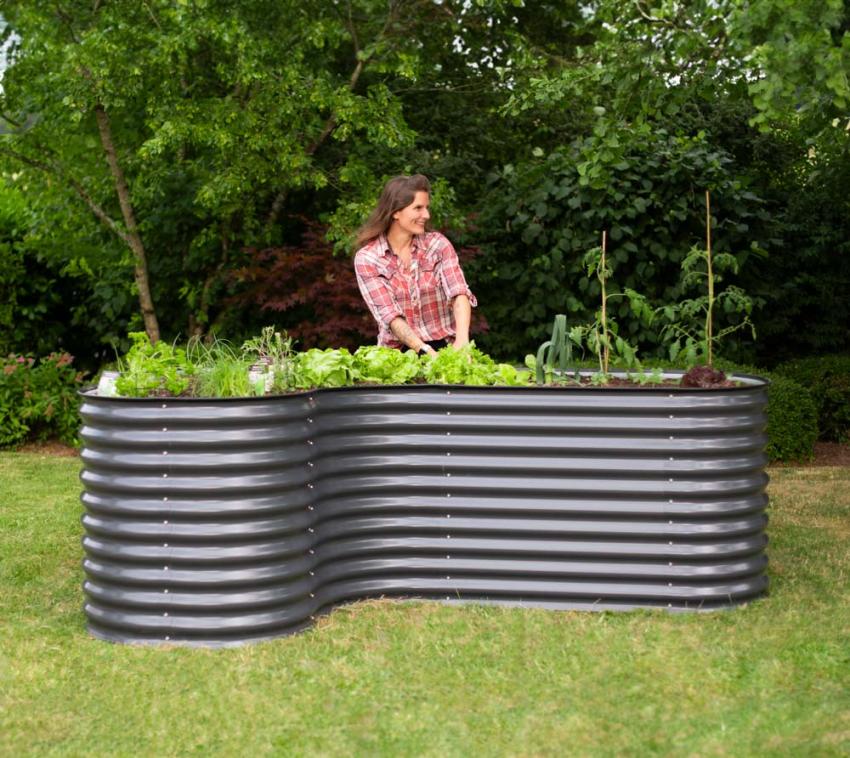 Westmann Metall Hochbeet Grow Faster Anthrazit 240x160x82 cm