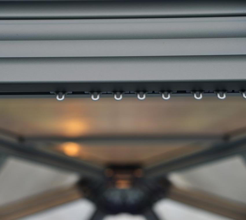 Palram Aluminium Gazebo Pavillon Roma 415x359 cm | mygardenhome