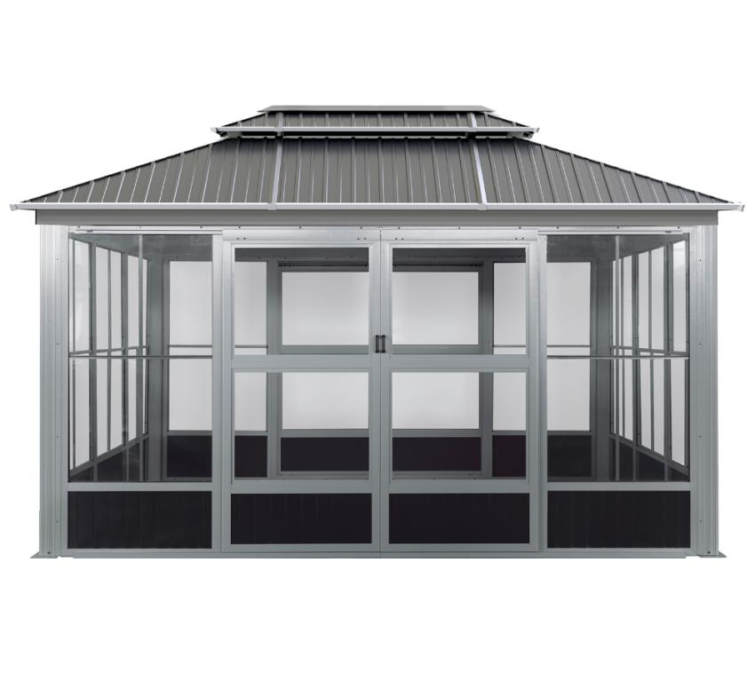 Sojag Aluminium Pavillon & Kaltwintergarten Olan 1014 | Beige | 436x311x291 cm 
