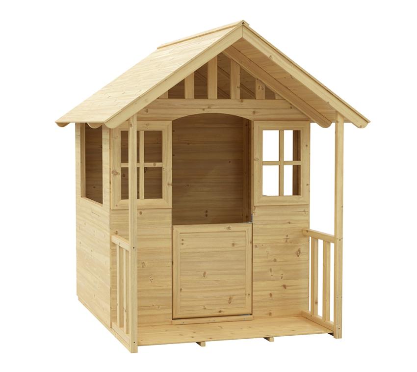 Westmann Holz Spielhaus Villa Natur 137x121x140 cm mygardenhome