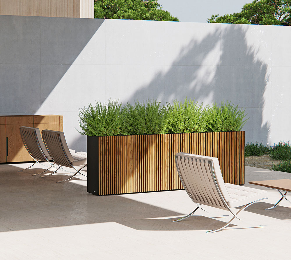 Herstera Garden Deco Planter Divider XL | hoher Pflanzkübel rechteckig ...