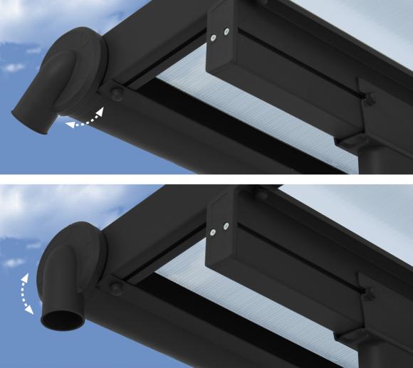 Palram Terrassenuberdachung Olympia 300x610 Cm Grau 16mm