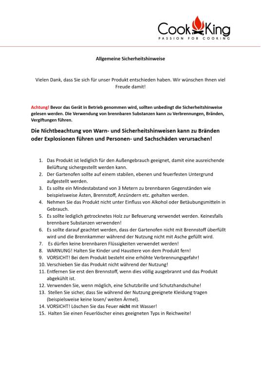 CookKing Deckel für Feuerschale | Zubehör für Feuerschalen | Ø 81 cm 