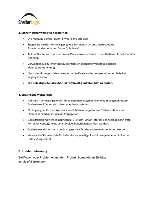 ShelterLogic Aluminium Bodenanker 4 Stück | Silber | 107 cm 