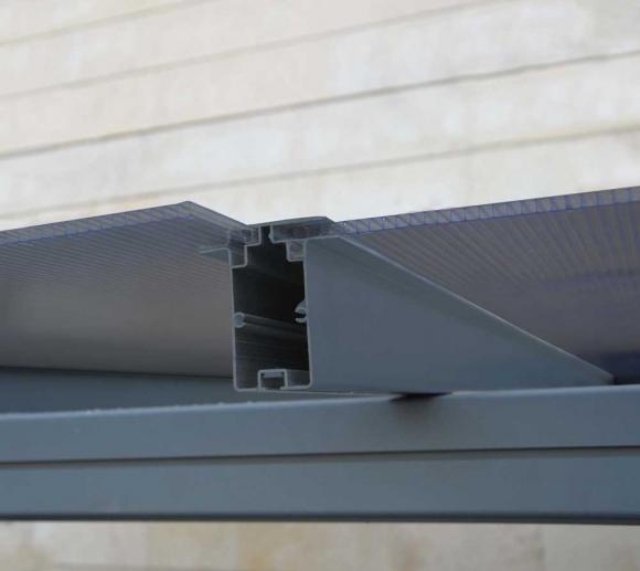 Palram Carport Verona 5000 Inkl Regenrinnen Und Befestigungskit