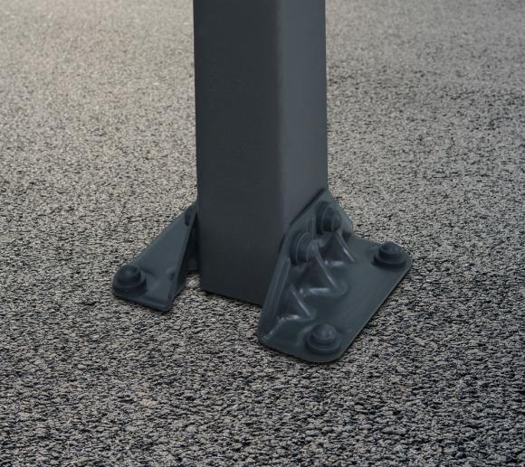 Palram Carport Arcadia 5000 Anthrazit Inkl Regenrinne