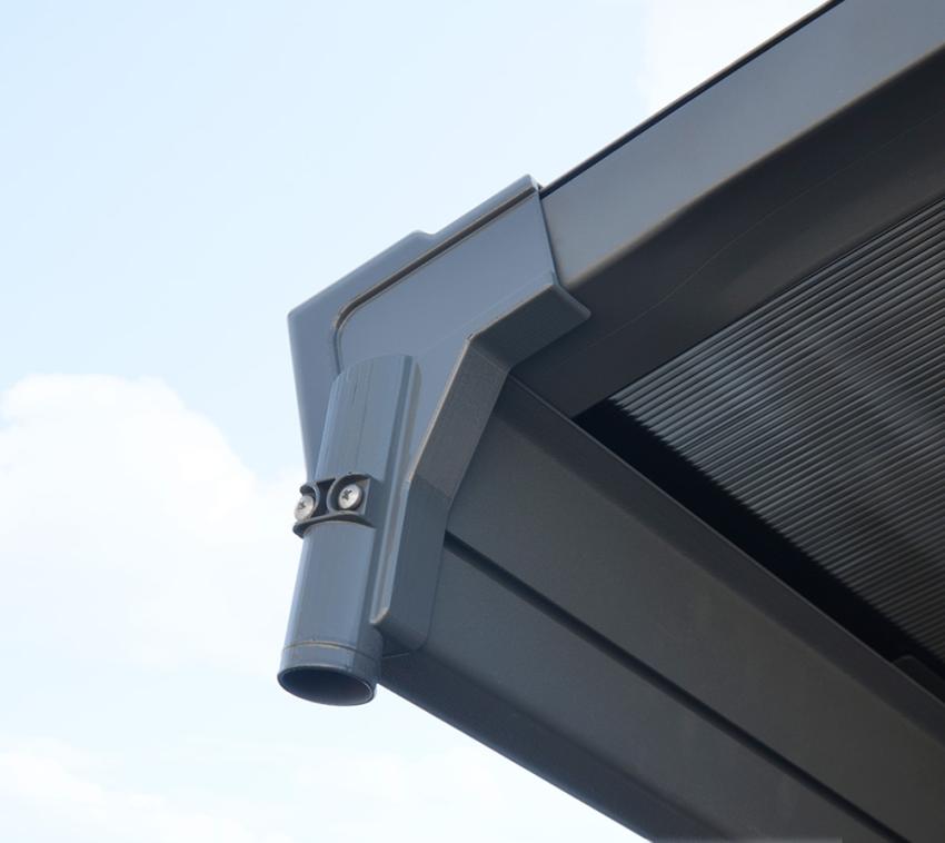 B-WARE Palram - Canopia Aluminium Carport Vitoria 5000 | Anthrazit | 501x291x239 cm 